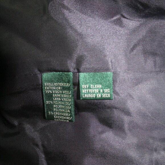 Lauren Ralph Lauren Navy Wool Cashmere Equestrian Horse Head Button Blazer 12 - Picture 9 of 9